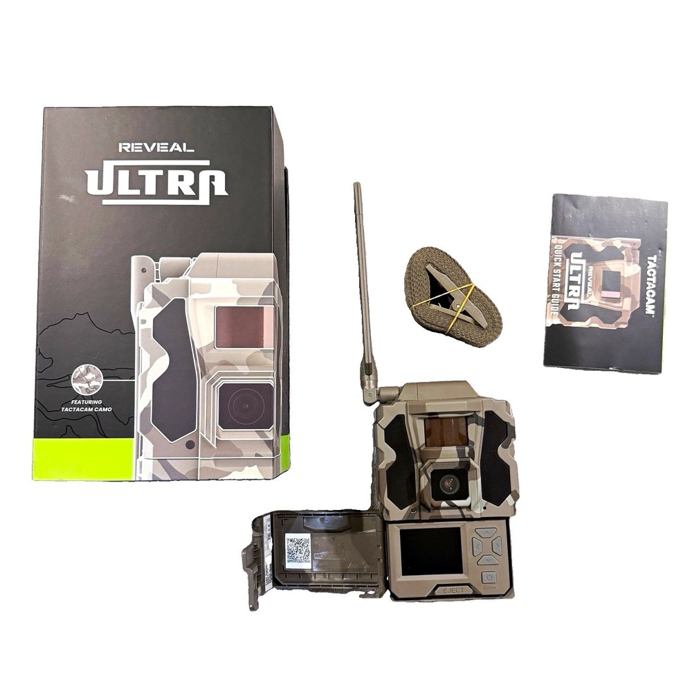 Tactacam Reveal Ultra Cellular Trail Camera 4K Live Stream GPS Camo RV-TC-ULTRA3